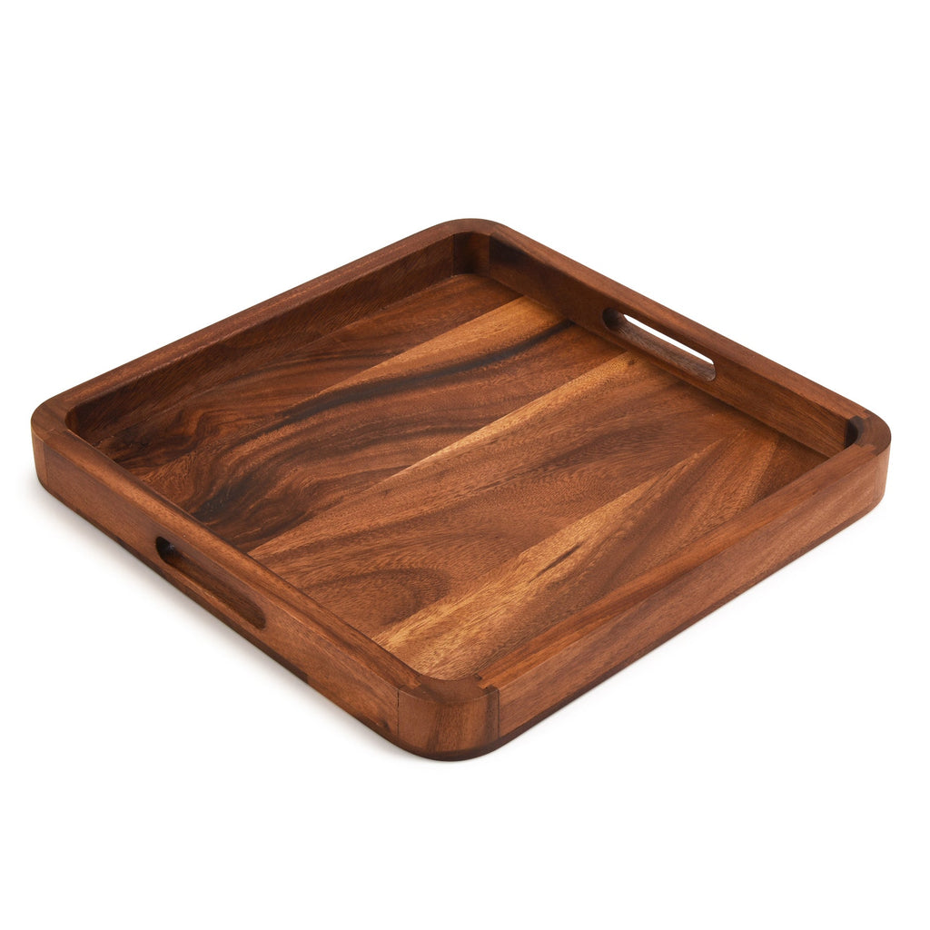 Square Serving Tray - 15" - Solid Bottom