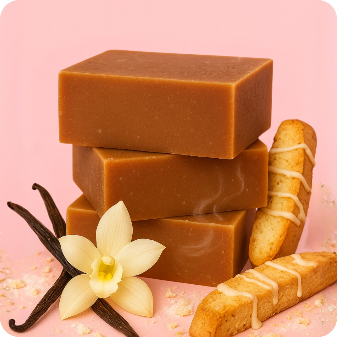 French Vanilla Biscotti Bar Soap 3 Pack