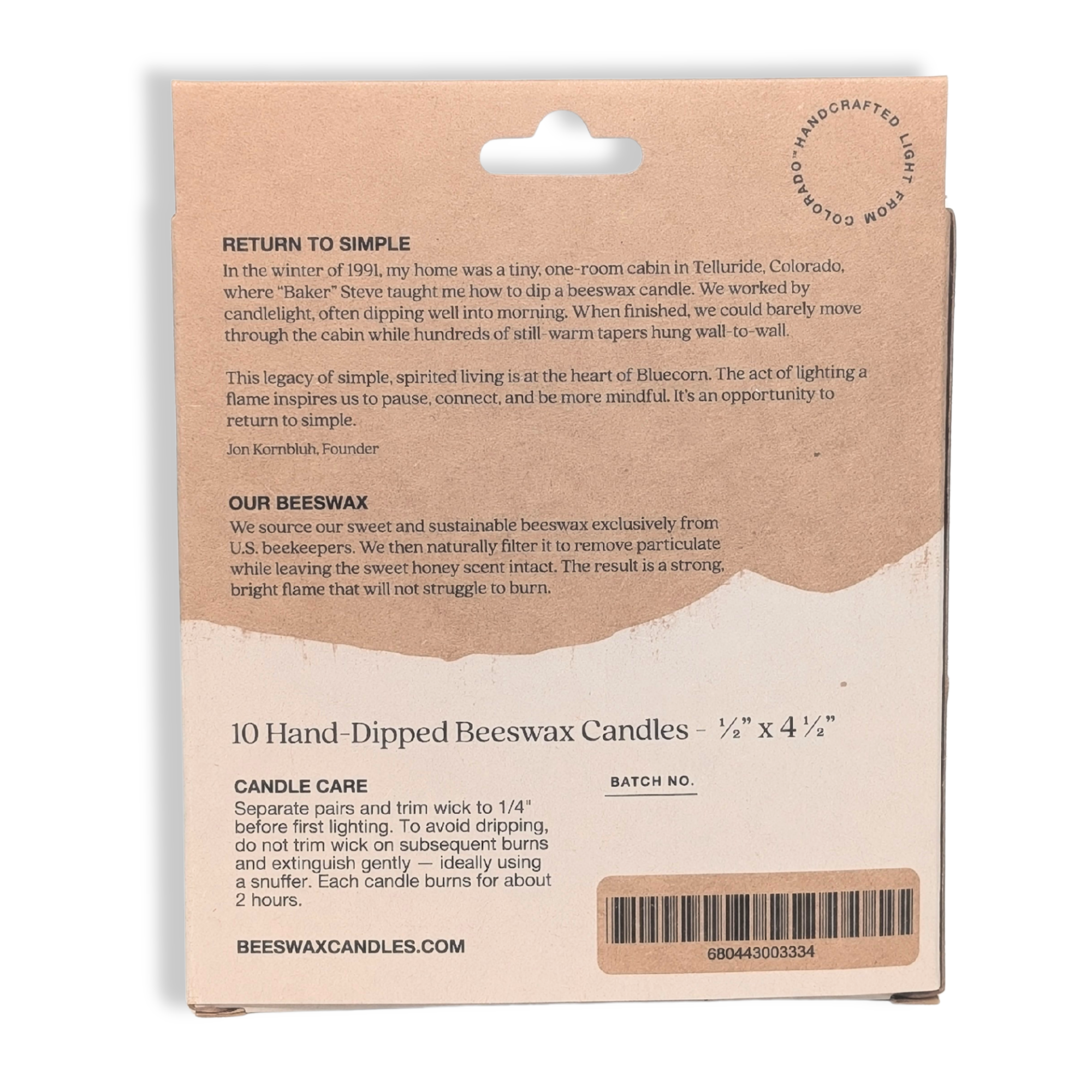 Pure Beeswax - Ceremony & Vigil Mini Taper Candles