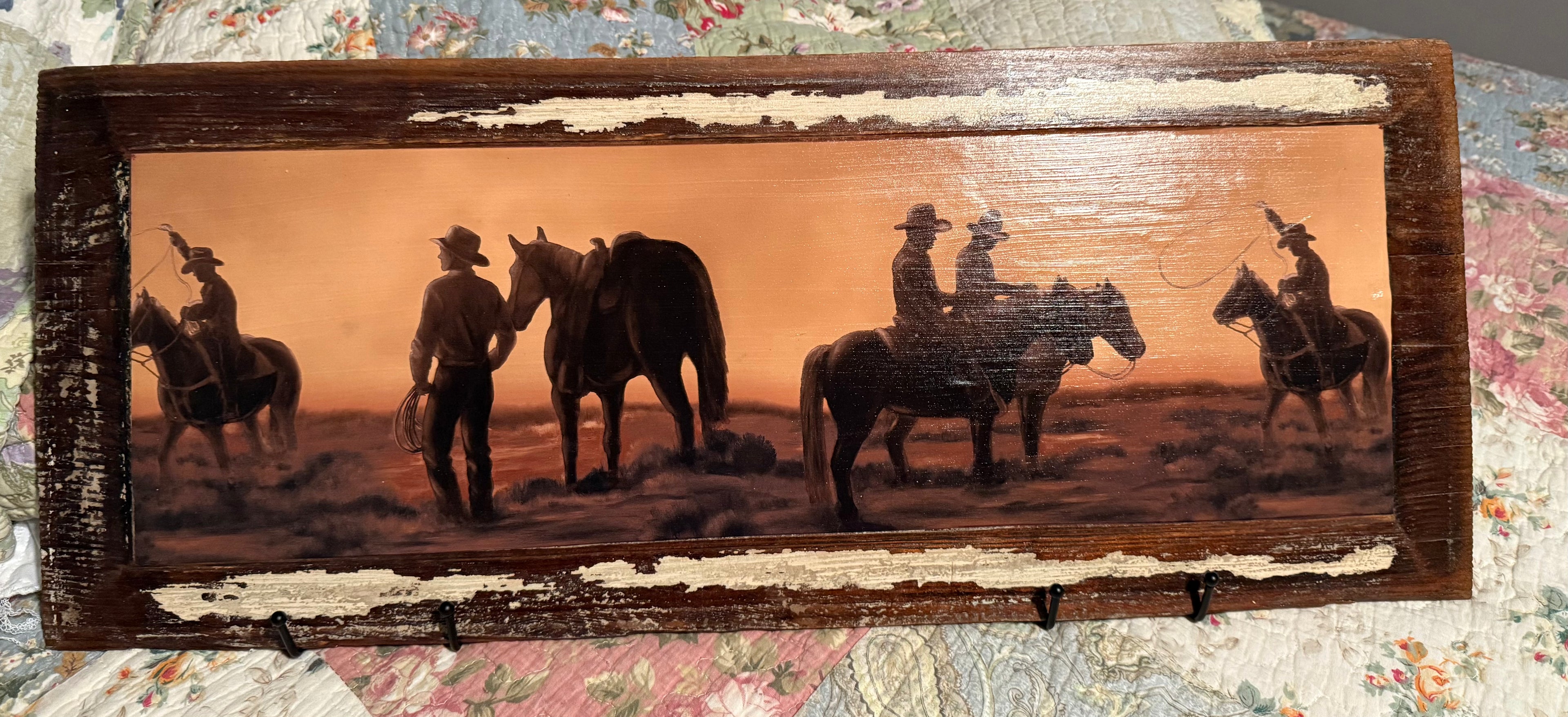 Cowboys at Sundown – Western Rustic Wall Art#51