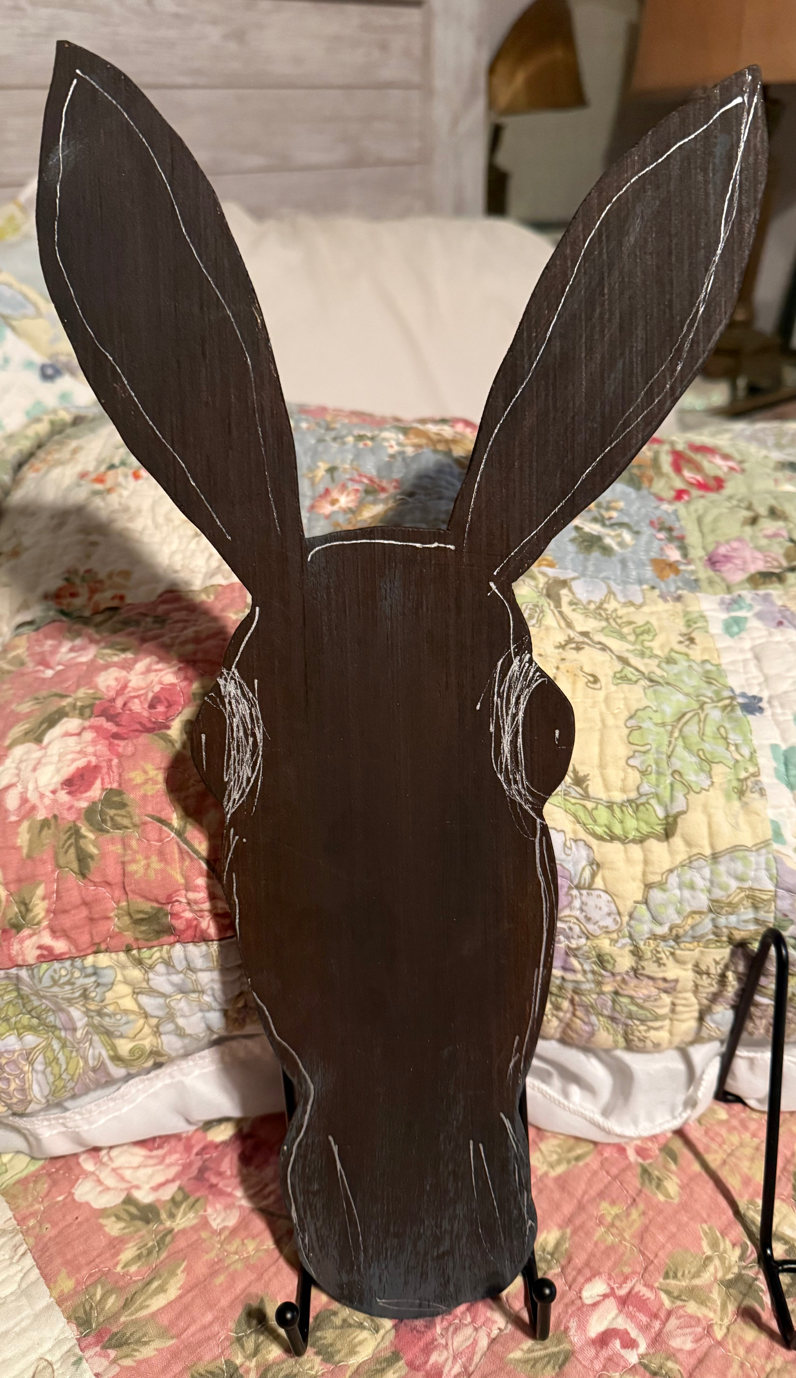 Donkey Wall Art — Hand-Painted Western Home Décor | 16” Tall- Made to Order #31