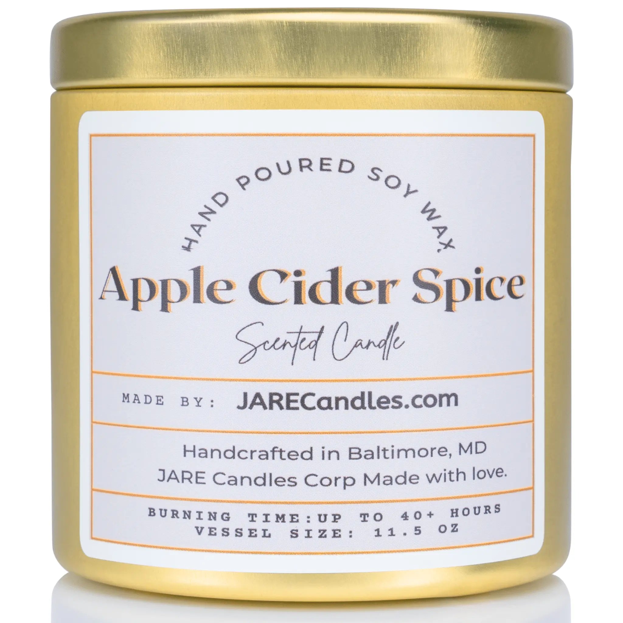 Apple Cider Spice - Cinnamon, Clove, Nutmeg - Soy Wax Scented Candle