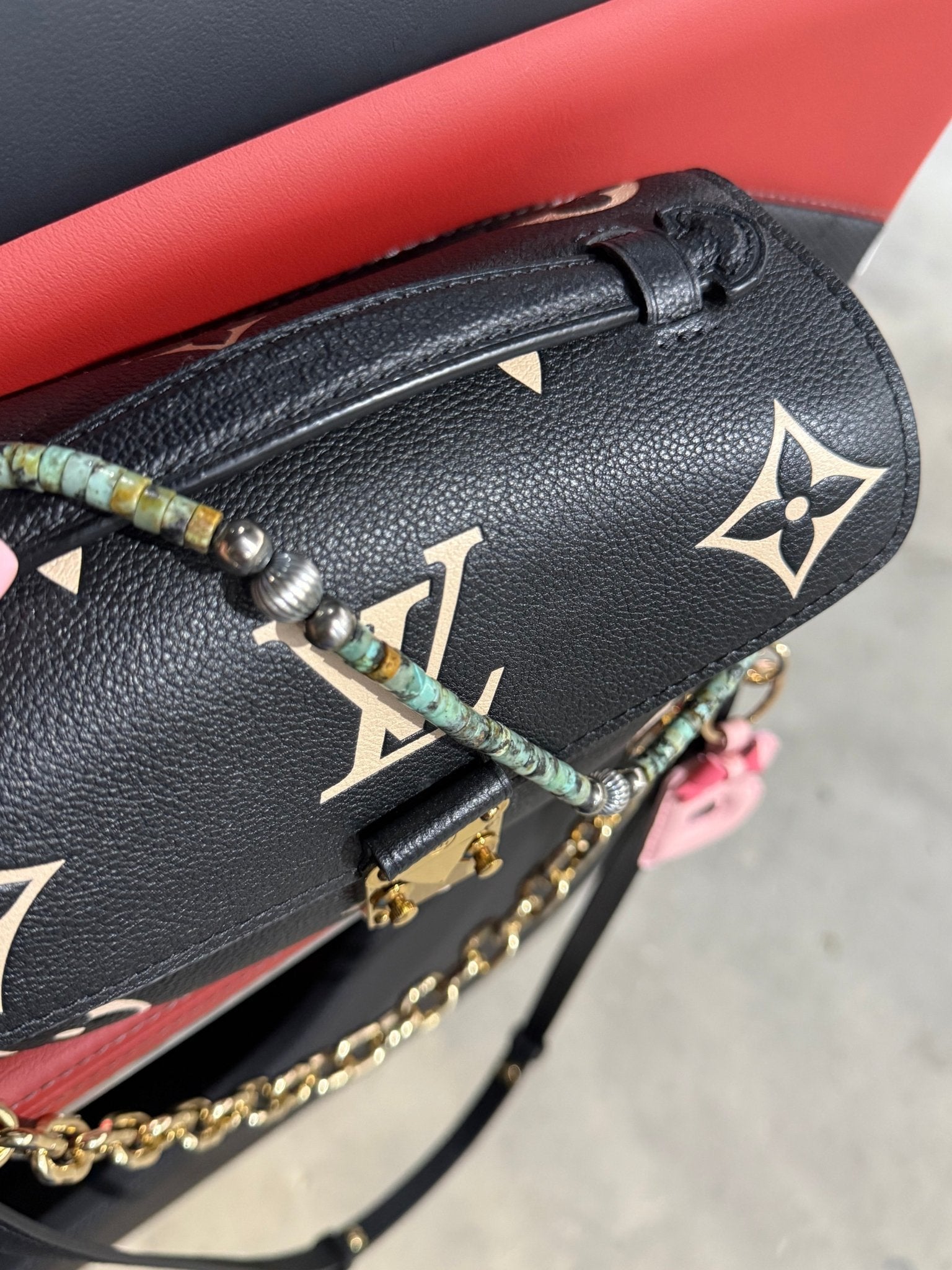 Authentic Turquoise Heishi Purse Chain