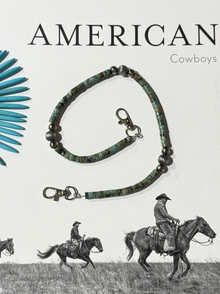 Authentic Turquoise Heishi Purse Chain