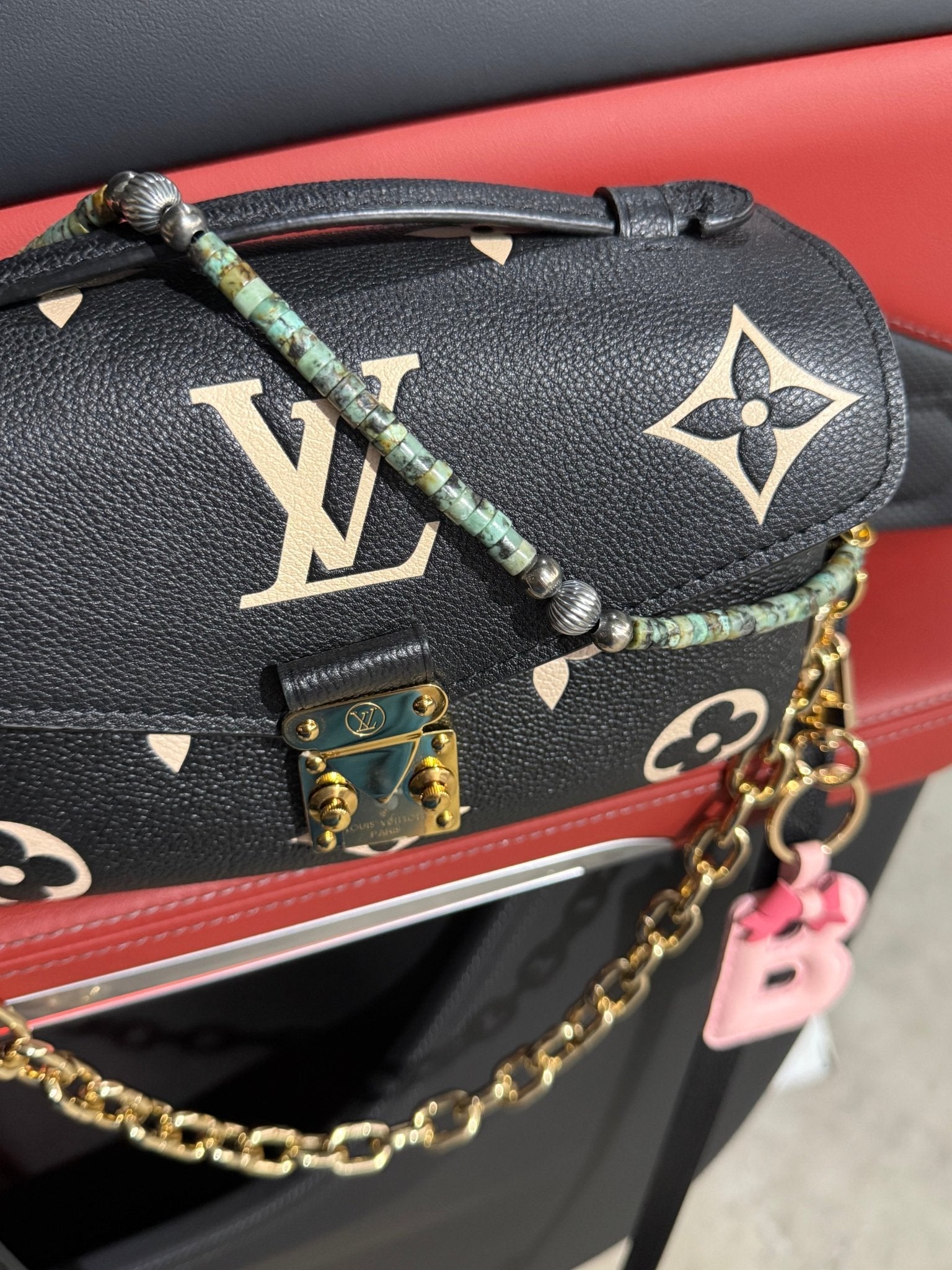 Authentic Turquoise Heishi Purse Chain