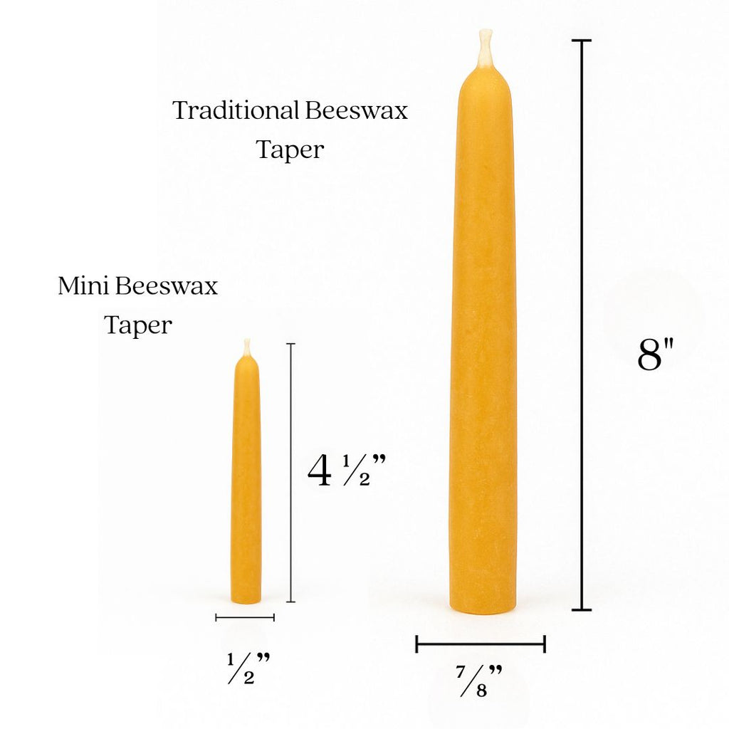 Pure Beeswax - Ceremony & Vigil Mini Taper Candles