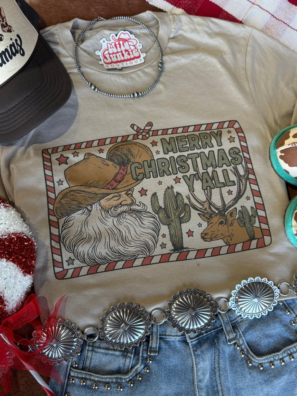 Merry Christmas Y'all Graphic Tee